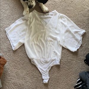 White onesie blouse